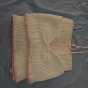 Handmade Crop Top With Matching Skirt